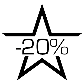 Sticker étoile soldes -20%
